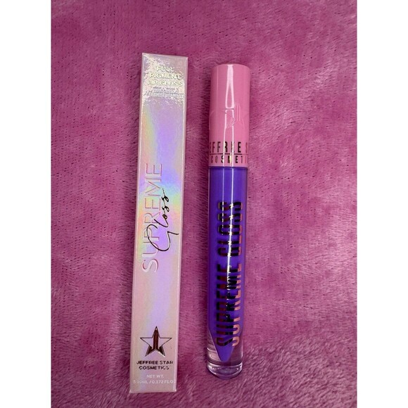 Jeffree Star Cosmetics Supreme Gloss Lip Gloss Frosting For Dinner NIB NEW NWT - Picture 2 of 4